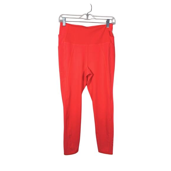 NWT Free People Movement Size Large Bright Coral Legging Size Pockets - Picture 1 of 7